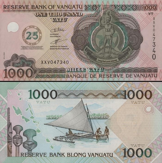 1000 Vanuatu vatu.