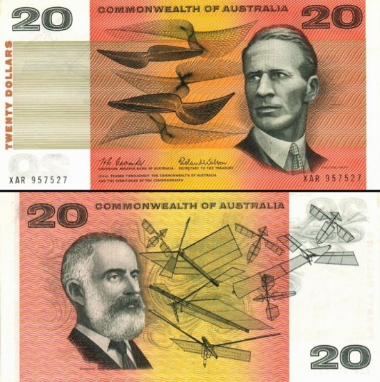 20 Australijos dolerių.