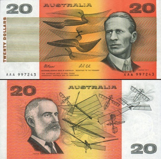 20 Australijos dolerių.