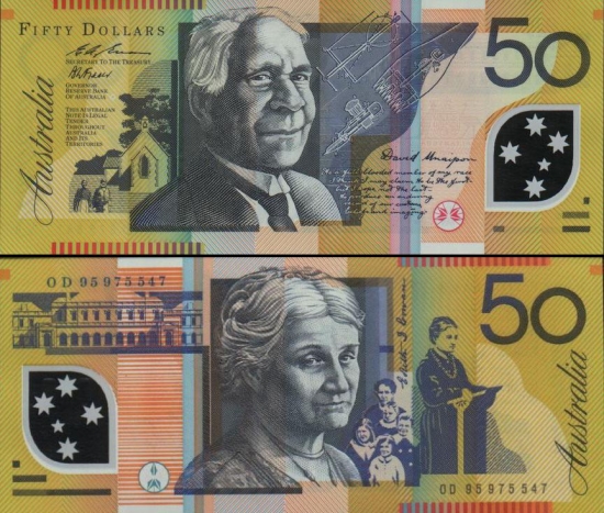 50 Australijos dolerių.
