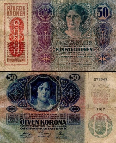50 Austrijos kronų.