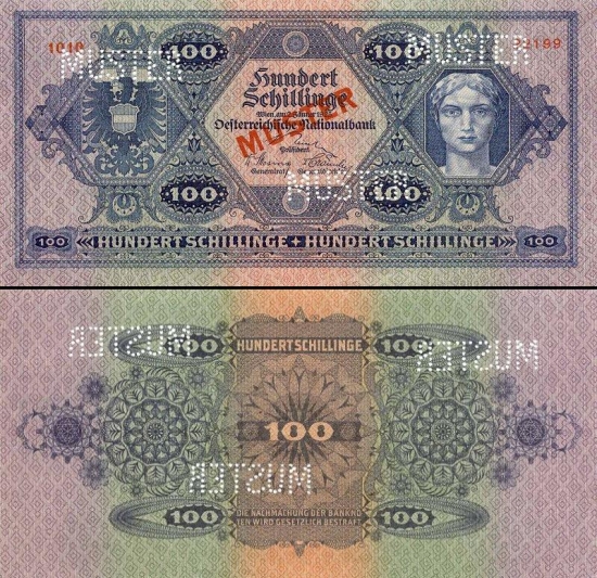 100 Austrijos šilingų.