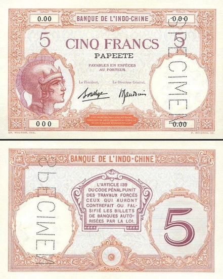 5 Taičio frankai.