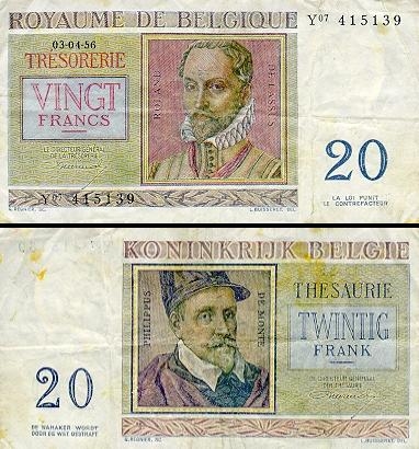 20 Belgijos frankų.