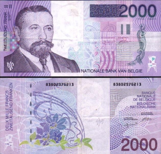 1000 Belgijos frankų.
