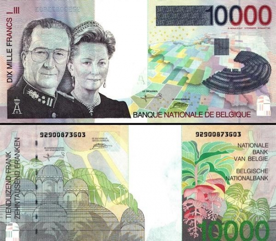 10000 Belgijos frankų.