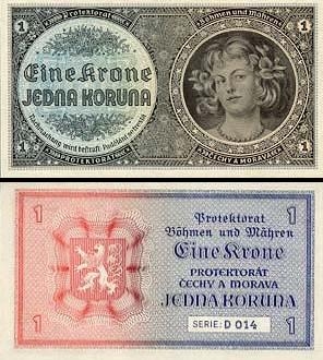 1 Bohemijos ir Moravijos koruna. 