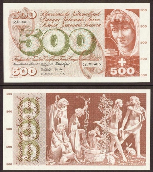 500 Šveicarijos frankų.