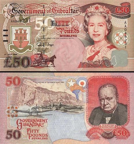 50 Gibraltaro svarų.