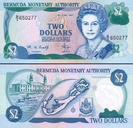 2 Bermudos doleriai. 