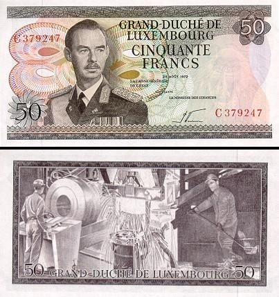 50 Liuksemburgo frankų.